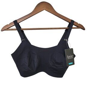 Knix Evolution Bra Everyday Style Womens Size 6 Black Beige NWT